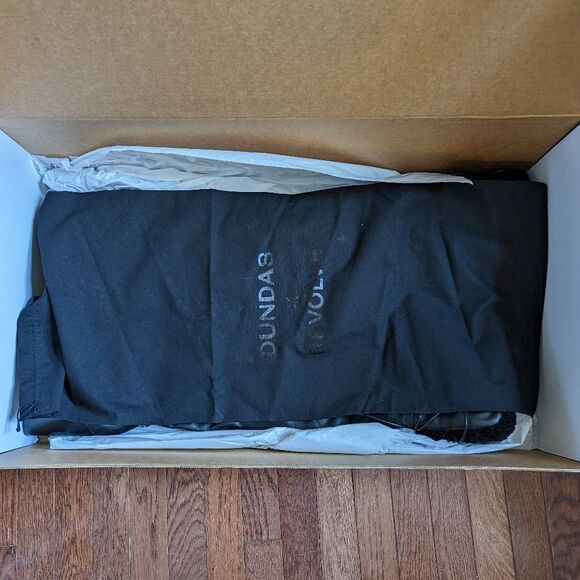 NWT Dundas x Revolve black leather shearling lace up thigh high Kate boots - Picture 8 of 9